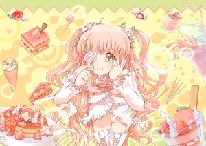 Rating: Safe Score: 0 Tags: 1girl boots cake cupcake dessert eyepatch flower food fruit hair_ornament image kirakishou long_hair macaron pastry pink_hair rozen_maiden solo strawberry sweets thighhighs yugusa_yuube User: admin