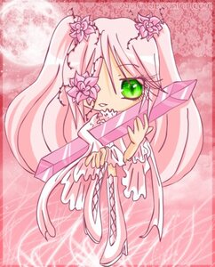 Rating: Safe Score: 0 Tags: 1girl dress flower green_eyes image kirakishou long_hair personification pink_hair pink_theme solo very_long_hair User: admin