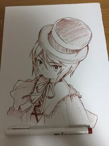 Rating: Safe Score: 0 Tags: 1girl artist_name capelet closed_mouth dated eyebrows_visible_through_hair frills graphite_(medium) hair_between_eyes hat image looking_at_viewer monochrome neck_ribbon photo ribbon short_hair solo souseiseki traditional_media upper_body User: admin