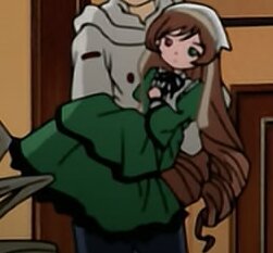 Rating: Safe Score: 0 Tags: 1boy 1girl brown_hair dress frills green_dress green_eyes heterochromia image indoors long_hair long_sleeves siblings solo standing suiseiseki very_long_hair User: admin