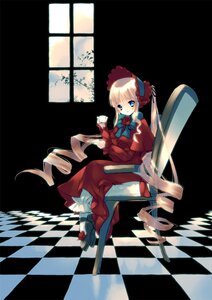 Rating: Safe Score: 0 Tags: 1girl argyle argyle_background argyle_legwear blonde_hair blue_eyes board_game bonnet bow bowtie chair checkerboard_cookie checkered checkered_background checkered_floor checkered_kimono checkered_scarf checkered_skirt chess_piece cookie cup curtains dress drill_hair flag floor highres image indoors iwaku long_hair on_floor perspective petals race_queen reflection reflective_floor ringlets rozen_maiden shinku sitting solo teacup tile_floor tile_wall tiles twin_drills twintails vanishing_point very_long_hair window User: admin