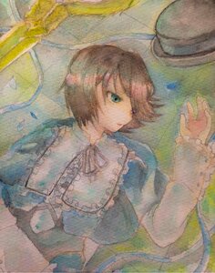 Rating: Safe Score: 0 Tags: 1girl auto_tagged blue_eyes breasts hat hat_removed headwear_removed image lying petals saigyouji_yuyuko short_hair solo souseiseki traditional_media watercolor_(medium) User: admin