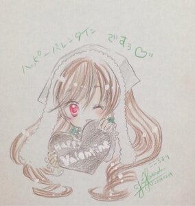 Rating: Safe Score: 0 Tags: 1girl blush eyebrows_visible_through_hair image long_hair looking_at_viewer one_eye_closed open_mouth photo red_eyes signature smile solo striped suiseiseki traditional_media virtual_youtuber User: admin