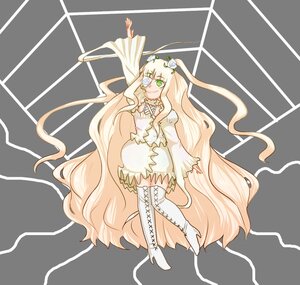 Rating: Safe Score: 0 Tags: 1girl blonde_hair boots dress eyepatch flower full_body green_eyes image kirakishou long_hair smile solo thigh_boots thighhighs transparent_background very_long_hair white_footwear zettai_ryouiki User: admin