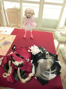 Rating: Safe Score: 0 Tags: blonde_hair chair couch curtains doll dress indoors long_hair multiple_dolls multiple_girls sitting tagme window User: admin