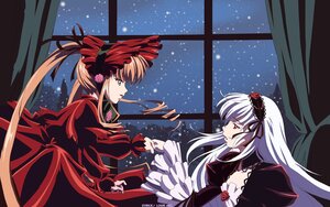 Rating: Safe Score: 0 Tags: 2girls blonde_hair curtains dress eye_contact flower frills hairband image long_hair looking_at_another multiple_girls night pair profile red_eyes rose shinku silver_hair sky star_(sky) starry_sky suigintou twintails very_long_hair window yuri User: admin