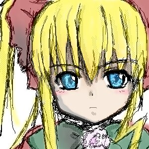 Rating: Safe Score: 0 Tags: 1girl auto_tagged blonde_hair blue_eyes close-up face hair_ribbon image looking_at_viewer portrait ribbon shinku solo User: admin