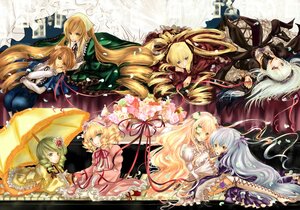 Rating: Safe Score: 0 Tags: 6+girls barasuishou blonde_hair blue_eyes bow brown_hair commentary_request dress drill_hair everyone eyepatch flower frills green_eyes green_hair hair_flower hair_ornament hairband heterochromia highres hina_ichigo image kanaria kirakishou long_hair multiple multiple_girls parasol pink_bow pink_hair purple_eyes purple_hair ribbon rozen_maiden shinku short_hair siblings silver_hair sisters souseiseki suigintou suiseiseki tagme twins twintails umbrella very_long_hair wings yellow_eyes yuki_hikari User: admin