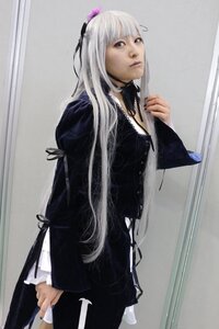 Rating: Safe Score: 0 Tags: 1girl bangs dress frills gothic_lolita hairband lips lolita_fashion long_hair long_sleeves nail_polish necklace photo ribbon solo standing suigintou User: admin