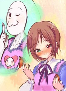 Rating: Safe Score: 0 Tags: 1girl blush brown_hair dress frills green_eyes heterochromia image long_sleeves red_eyes ribbon short_hair siblings sisters smile solo souseiseki suiseiseki twins upper_body User: admin