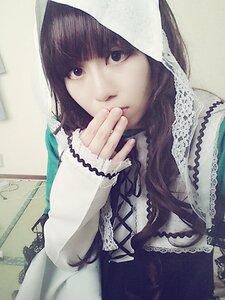 Rating: Safe Score: 0 Tags: 1girl bangs black_eyes black_hair closed_mouth hood lace lace-trimmed_dress lips long_sleeves looking_at_viewer photo sleeves_past_wrists solo suiseiseki upper_body User: admin
