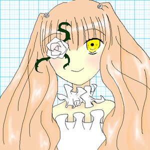 Rating: Safe Score: 0 Tags: 1girl flower image kirakishou long_hair one_eye_closed pink_hair plaid plaid_background rose smile solo upper_body white_rose yellow_eyes User: admin