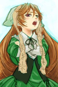 Rating: Safe Score: 0 Tags: 1girl blush braid brown_hair dress hat hong_meiling image long_hair long_sleeves open_mouth ribbon solo suiseiseki very_long_hair User: admin