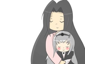 Rating: Safe Score: 0 Tags: 2girls =_= ^_^ blush closed_eyes hairband image kakizaki_megu long_hair multiple_girls simple_background smile solo suigintou upper_body white_background User: admin