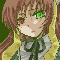 Rating: Safe Score: 0 Tags: 1girl bangs brown_hair close-up empty_eyes green_background image long_hair mosaic_censoring pixel_art red_eyes solo suiseiseki User: admin