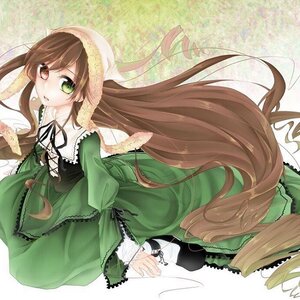 Rating: Safe Score: 0 Tags: 1girl black_ribbon brown_hair dress drill_hair frills green_dress green_eyes hat head_scarf heterochromia image long_hair long_sleeves looking_at_viewer red_eyes ribbon solo suiseiseki twin_drills twintails very_long_hair wide_sleeves User: admin