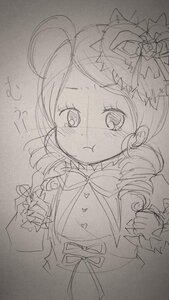 Rating: Safe Score: 0 Tags: 1girl :< :t ahoge blush closed_mouth dress flower greyscale hair_ornament image kanaria long_hair long_sleeves looking_at_viewer monochrome pout solo traditional_media upper_body v-shaped_eyebrows User: admin
