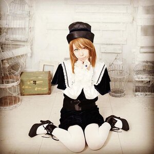 Rating: Safe Score: 0 Tags: 1girl bangs birdcage black_footwear brown_hair cage hat heterochromia high_heels indoors long_hair shoes shorts sitting smile solo souseiseki top_hat wariza User: admin