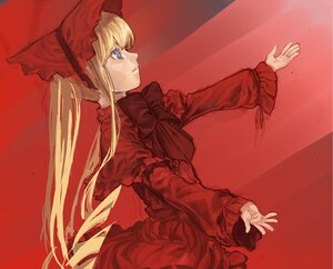 Rating: Safe Score: 0 Tags: 1girl aqua_eyes auto_tagged bangs blonde_hair blue_eyes bonnet bow bowtie capelet commentary_request dress drill_hair expressionless image long_hair long_sleeves looking_afar outstretched_arms parted_lips photoshop_(medium) profile red_background red_capelet red_dress red_theme rozen_maiden shinku simple_background solo spread_arms taaki_(taki0123) twintails upper_body very_long_hair User: admin