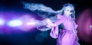Rating: Safe Score: 0 Tags: 1girl auto_tagged barasuishou dress frills hair_ornament long_hair long_sleeves looking_at_viewer silver_hair skirt solo very_long_hair wide_sleeves User: admin
