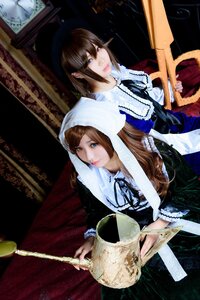 Rating: Safe Score: 0 Tags: 2girls blue_eyes brown_hair dress heterochromia instrument lips long_hair looking_at_viewer multiple_cosplay multiple_girls red_eyes ribbon sisters suiseiseki tagme User: admin