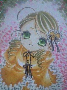 Rating: Safe Score: 0 Tags: 1girl ahoge blonde_hair drill_hair green_eyes hair_ornament hat kanaria long_hair long_sleeves puffy_sleeves rain ribbon sad school_uniform solo tomoe_mami traditional_media twin_drills upper_body User: admin