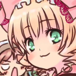 Rating: Safe Score: 0 Tags: 1girl >_< blush brown_hair close-up closed_eyes face green_eyes hinaichigo image looking_at_viewer nose_blush one_eye_closed open_mouth smile solo User: admin