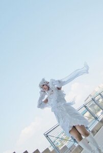 Rating: Safe Score: 0 Tags: 1girl closed_mouth dark_skin dress kirakishou solo standing white_dress white_hair User: admin