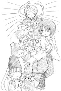 Rating: Safe Score: 0 Tags: 4girls >_< closed_eyes dress graphite_(medium) greyscale hina_ichigo image japanese_clothes kanaria kashiwaba_tomoe long_hair long_sleeves miko mole mole_under_eye monochrome multiple multiple_girls naruse_mamoru open_mouth rozen_maiden shinku short_hair sketch tagme traditional_media twintails User: admin