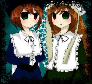 Rating: Safe Score: 0 Tags: 2girls auto_tagged blue_dress brown_hair dress green_dress green_eyes head_scarf heterochromia image long_hair long_sleeves looking_at_viewer multiple_girls pair red_eyes siblings sisters souseiseki suiseiseki twins very_long_hair User: admin