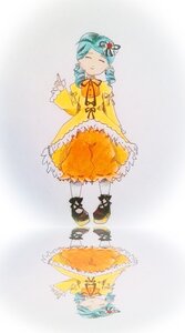 Rating: Safe Score: 0 Tags: aqua_hair blue_hair closed_eyes dress drill_hair frills hair_ornament image kanaria multiple_girls orange_dress ribbon short_hair solo twin_drills umbrella yellow_dress User: admin