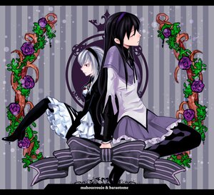 Rating: Safe Score: 0 Tags: 2girls akemi_homura back-to-back black_hair black_hairband blue_rose closed_eyes flower hairband image letterboxed long_hair magical_girl multiple_girls pantyhose pink_flower pink_rose purple_flower purple_rose red_eyes red_flower red_rose ribbon rose sitting solo striped striped_background striped_legwear suigintou thorns vertical_stripes vines User: admin