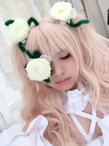 Rating: Safe Score: 0 Tags: 1girl bangs blonde_hair closed_eyes closed_mouth curtains flower food kirakishou lips long_hair solo white_flower User: admin