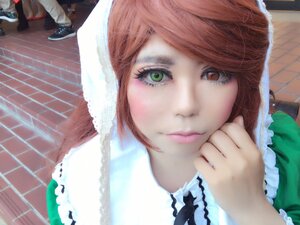 Rating: Safe Score: 0 Tags: 1girl bangs brick_wall closed_mouth green_eyes lips looking_at_viewer short_hair smile solo suiseiseki tile_floor tile_wall tiles User: admin