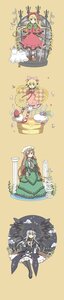 Rating: Safe Score: 0 Tags: black_hair blonde_hair cape dress flower food hat image multiple multiple_boys multiple_girls suiseiseki tagme User: admin