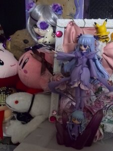 Rating: Safe Score: 0 Tags: 1girl barasuishou blue_hair doll dress long_hair purple_eyes solo User: admin