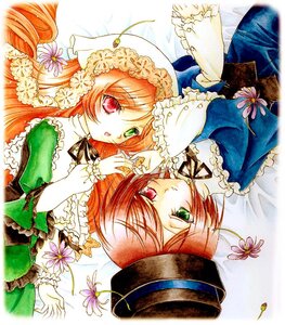 Rating: Safe Score: 0 Tags: 2girls auto_tagged brown_hair dress flower frills green_eyes hat heterochromia holding_hands image long_hair long_sleeves looking_at_viewer multiple_girls pair red_eyes short_hair siblings sisters souseiseki suiseiseki top_hat twins User: admin
