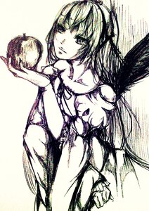 Rating: Safe Score: 0 Tags: 1girl bangs food image long_hair looking_at_viewer monochrome solo suigintou very_long_hair wings User: admin