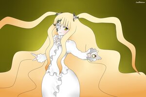 Rating: Safe Score: 0 Tags: 1girl blonde_hair dress eyepatch frills hair_ornament image kirakishou long_hair smile solo very_long_hair white_dress yellow_eyes User: admin