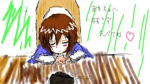 Rating: Safe Score: 0 Tags: 1girl blush brown_hair image long_sleeves short_hair smile solo souseiseki User: admin