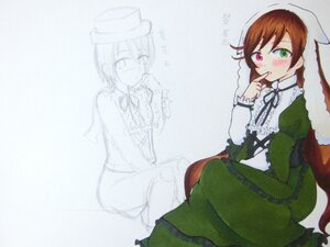 Rating: Safe Score: 0 Tags: 1girl blush brown_hair dress finger_to_mouth frills green_dress green_eyes heterochromia image long_sleeves looking_at_viewer multiple_views pair red_eyes siblings sisters souseiseki suiseiseki twins User: admin