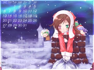 Rating: Safe Score: 0 Tags: 2girls 3girls barasuishou bell brown_hair calendar_(medium) christmas commentary_request gift gloves green_eyes hat heterochromia image kanaria multiple multiple_girls pokomi purple_hair red_eyes rozen_maiden santa_costume santa_hat snow snowing suiseiseki tagme User: admin
