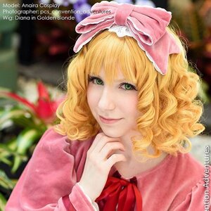 Rating: Safe Score: 0 Tags: 1girl artist_name blonde_hair blurry bow curly_hair depth_of_field green_eyes hinaichigo lips long_sleeves looking_at_viewer realistic ribbon short_hair smile solo upper_body watermark wavy_hair web_address User: admin