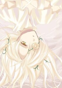 Rating: Safe Score: 0 Tags: 1girl bangs blonde_hair expressionless floating_hair hair_ornament hair_ribbon image kirakishou long_hair looking_at_viewer puffy_sleeves ribbon solo upper_body yellow_eyes User: admin