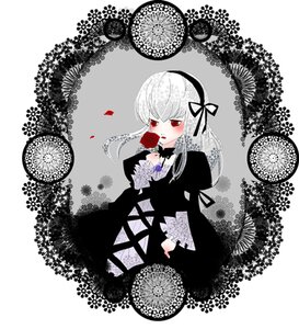 Rating: Safe Score: 0 Tags: 1girl black_dress blush dress flower frills hairband holding holding_flower image juliet_sleeves lace lolita_fashion long_hair long_sleeves puffy_sleeves red_eyes red_flower ribbon rose solo suigintou wings User: admin