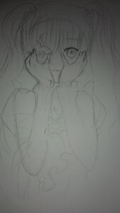 Rating: Safe Score: 0 Tags: 1girl crying frills hands_on_own_cheeks hands_on_own_face image kirakishou lineart long_hair monochrome solo tears traditional_media upper_body User: admin