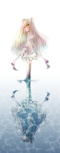 Rating: Safe Score: 0 Tags: 2girls different_reflection dress dual_persona image kirakishou long_hair multiple_girls reflection solo very_long_hair white_dress yellow_eyes User: admin
