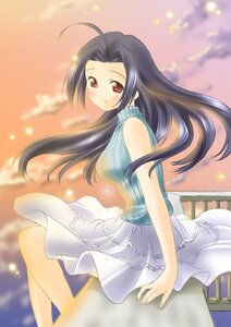 Rating: Safe Score: 0 Tags: 1girl ahoge blurry blush depth_of_field human image kakizaki_megu long_hair looking_at_viewer miura_azusa red_eyes sitting skirt sleeveless sleeveless_shirt smile solo User: admin