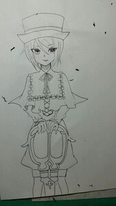 Rating: Safe Score: 0 Tags: 1girl capelet eighth_note eyebrows_visible_through_hair greyscale hair_between_eyes hat image long_sleeves looking_at_viewer monochrome musical_note parted_lips ribbon short_hair solo souseiseki standing User: admin