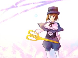 Rating: Safe Score: 0 Tags: 1girl auto_tagged bow brown_hair capelet dress frills green_eyes hat heterochromia image long_sleeves looking_at_viewer red_eyes short_hair solo souseiseki standing top_hat User: admin